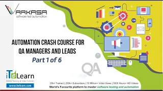 Part 1 of 6   Automation Crash Course for QA Managers and Leads