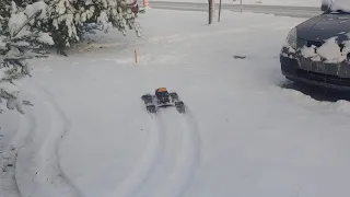 Snowboss track set V2.0 on AXIAL CAPRA