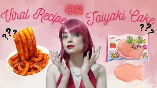 Trying to cook the viral Potato Noodles Recipe and trying the Taiyaki Cake for the first time