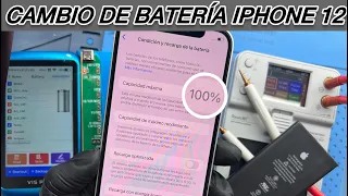 Cambio de batería de iPhone 12 paso a paso + explicación de procedimiento con IOS 17.3 y IOS 17.4