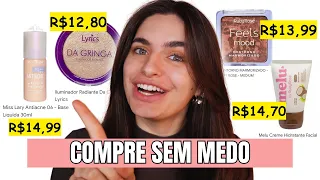 MAQUIAGENS ATÉ R$15 que valem cada centavo! BARATINHAS INCRÍVEIS