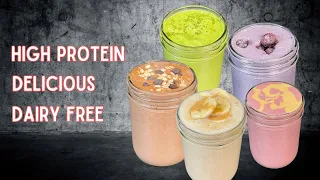 5 EASY & HEALTHY High Protein Shake Recipes for Losing Fat and Building Muscle with @earthchimp