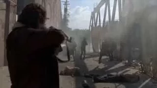 The Walking dead-Terminus escape scene