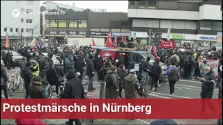 Ausnahmezustand in Nürnberg: Demos gegen Corona-Maßnahmen