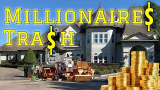 Trash picking million dollar homes