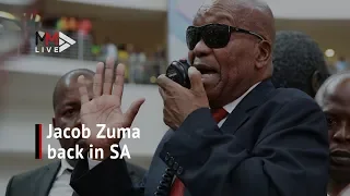 Zuma's back: hundreds gather to welcome Jacob Zuma back home