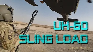 UH-60 Sling Load Hook Up Video at Camp Buehring, Kuwait