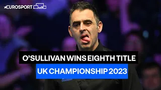 THE SNOOKER GOAT! 🐐 | Ronnie O'Sullivan beats Ding Junhui to win EIGHTH UK Championship title! 🏆🚀