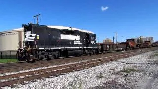 NS GP38-2 High Hood with the Hot Metal Bottle Train