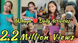 #1millionviews Akshaya❤️Daily Activity 🥰|Achukutty Atrocities 😆|Kannan❤️Bhagavathy