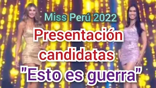 Presentación candidatas Miss Perú 2022 - "Esto es guerra" América Televisión