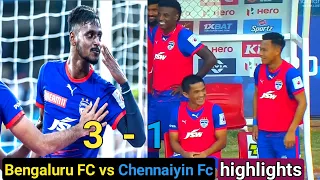 bengaluru fc vs chennaiyin fc highlights || Football: Bengaluru FC 3-1 Chennaiyin FC|Sivasakthi| isl