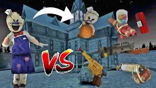 Rod Sullivan vs All Weapons in ice Scream Game Series | Weapon Battle #10