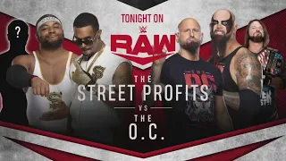 FULL MATCH - The Street Profits & ? vs. The O.C: Raw, Oct. 21, 2019