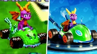 CTR: Nitro-Fueled & Crash Nitro Kart GBA Comparison | Characters & Karts