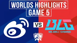 [MEGA EPIC] WBG vs BLG Highlights GAME 5 | Worlds 2023 Semifinals | Weibo Gaming vs Bilibili Gaming