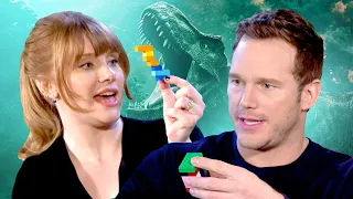 Chris Pratt and Bryce Dallas Howard Take Ultimate LEGO Jurassic World Challenge