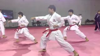 Japan National Karate Team : "Jion" training @ WKF World Championship 2012