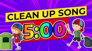 CLEAN UP SONG 5 MINUTES Countdown For Kids