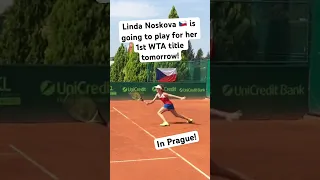Linda Noskova for her 1st WTA title #tennisplayer #tennis #lindanoskova #wta #wtatennis #czech #itf
