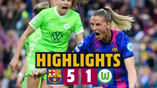 HISTORY AGAIN!!! HIGHLIGHTS BARÇA 5-1 WOLFSBURG | CHAMPIONS LEAGUE QUARTER-FINALS 🔵🔴