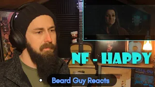 WOW that got emotional!! Beard Guy Reacts - NF - Happy