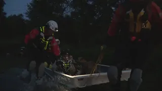 Dozens of Plum Grove residents rescued by boat from flooded homes