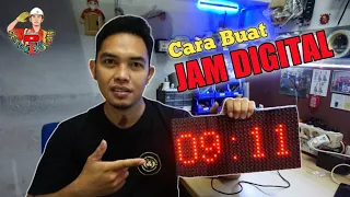 Membuat Jam Digital Menggunakan Running Text P10 dan Modul W00