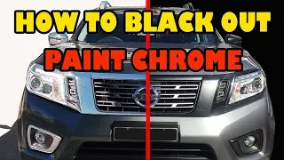 How to paint over Chrome, black out your ride