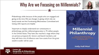 Millennial Philanthropy - Engaging the Next Generation of Volunteers and Donors