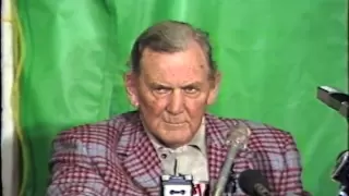 Liberty Bowl 1982 (Illinois vs Alabama) and Coach Paul "Bear" Bryant's Last Game