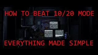 How to beat 10/20 Mode - FNaF Sister Location Walkthrough | FNaF Academy