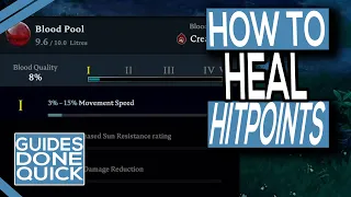 How To Heal Easily In V Rising