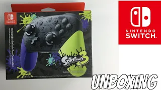 SPLATOON 3 PRO CONTROLLER UNBOXING