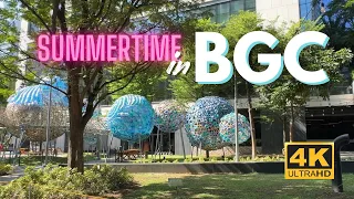 Exploring BGC On A Scorching Summer Day! | Walking Tour in 4K | Taguig, Philippines