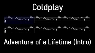 Coldplay - Adventure of a Lifetime (Intro) // Guitar TABS