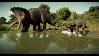 THE LIFE OF BABY TRICERATOPS WAS REALLY DANGEROUS MILLIONS OF YEARS AGO - Jurassic World Evolution 2