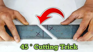 90 degree joint for beginners // 45 degree Angle Cutting