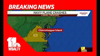 1 dead, 2 injured in US Navy plane crash in Eastern Shore