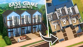 Base Game Apartments // The Sims 4 Speed Build