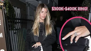 Sofia Richie Puts Her MASSIVE Rock Front And Center At Giorgio Baldi