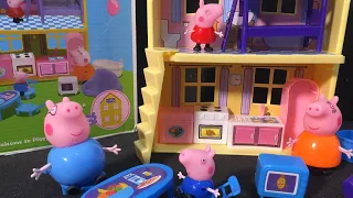 22 MINUTES SATISFYING WITH UNBOXING PEPPA PIG TOYS I PEPPA HOUSE I ASMR