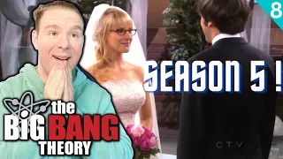 They Got Married!! | The Big Bang Theory Reaction | Season 5 Part 8/8 FIRST TIME WATCHING!