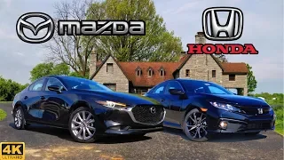 BATTLE OF THE BEST -- 2019 Mazda 3 Select vs. 2019 Honda Civic Sport: Comparison