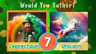 Would you Rather?🍀St. Patrick's Day Edition | Brain Break | Shamrock Workout | PhonicsMan Fitness