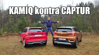 Skoda Kamiq kontra Renault Captur - bitwa b-crossoverów (PL) porównanie, test, jazda próbna