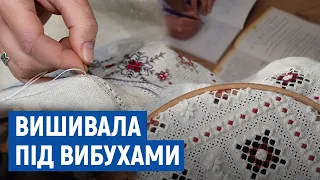 Вишивала під вибухами: чернігівська майстриня під час бойових дій не переставала працювати