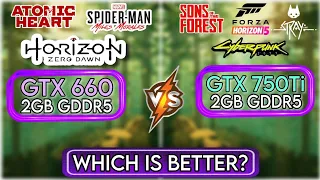 GTX 660 vs GTX 750 Ti  | Test In 7 New Games | Which Is Best ?