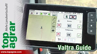 Valtra Guide Lenksystem im top agrar-Test