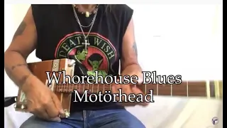 Whorehouse Blues Motörhead lesson for 3 string Cigar Box Guitar